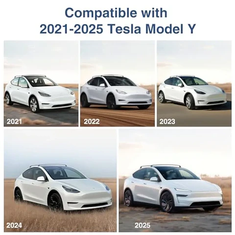 2PCS Cross Bar Roof Racks for 2021-2026 Tesla Model Y Juniper