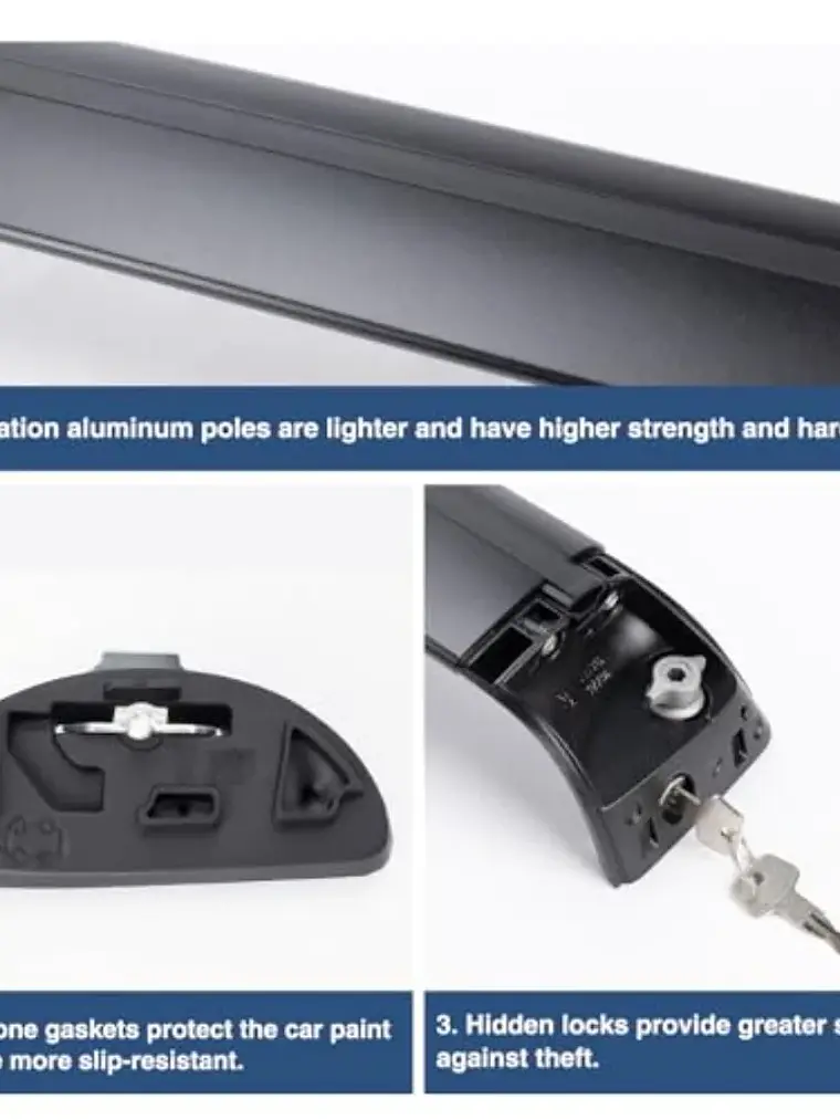 2PCS Cross Bar Roof Racks for 2021-2026 Tesla Model Y Juniper 3