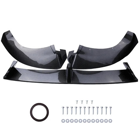 Front Bumper Lip Splitter Spoiler Carbon Fiber Style for Tesla Model Y