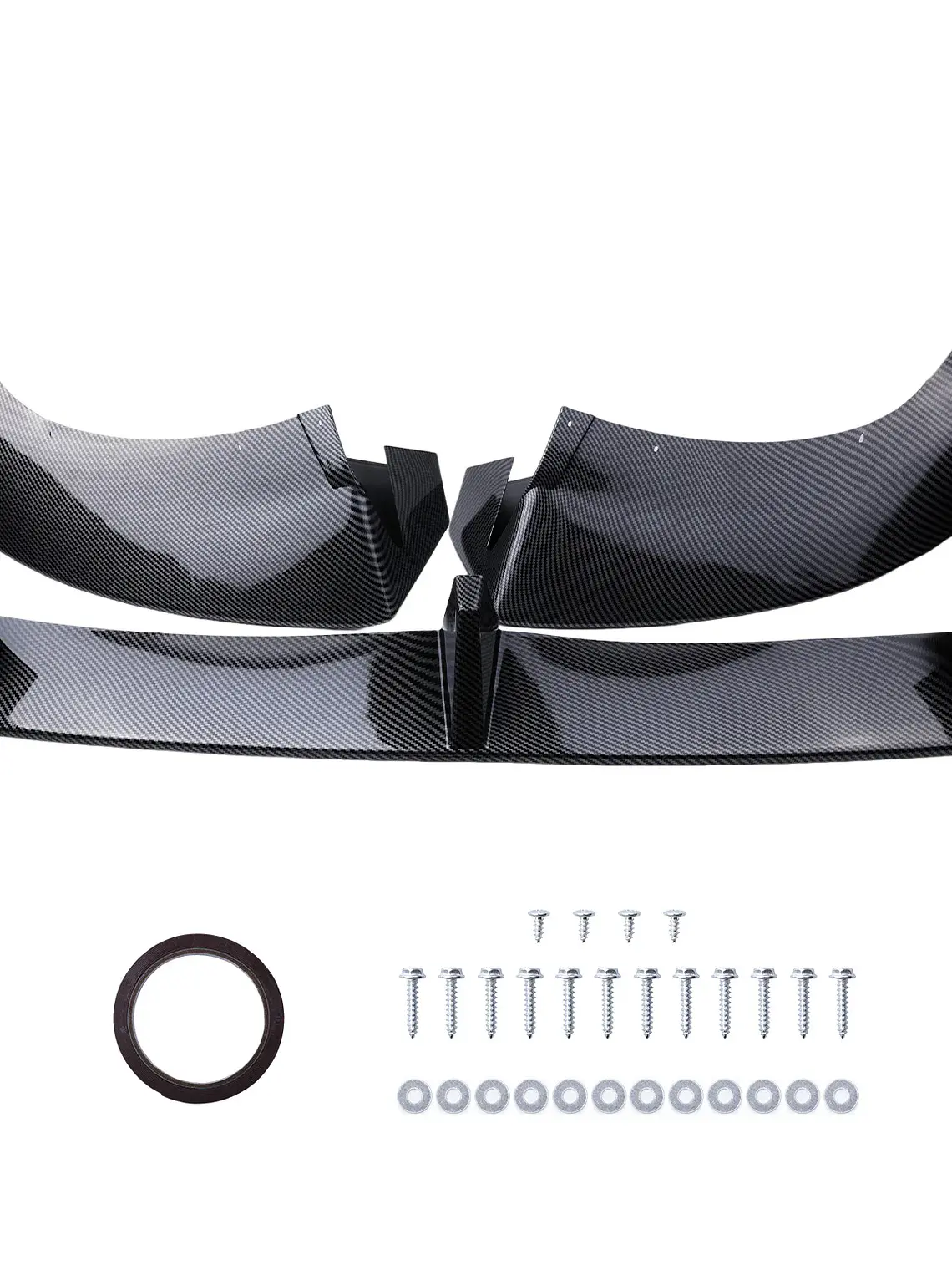 Front Bumper Lip Splitter Spoiler Carbon Fiber Style for Tesla Model Y 1