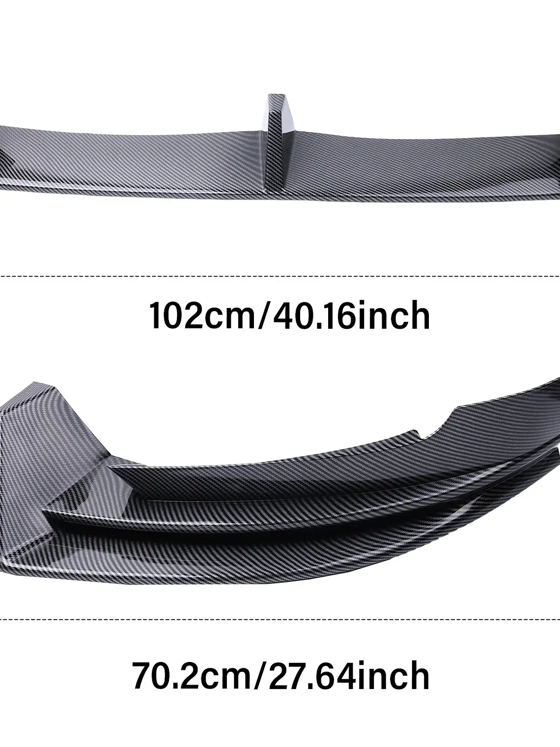 Front Bumper Lip Splitter Spoiler Carbon Fiber Style for Tesla Model Y 2