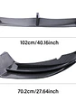 Front Bumper Lip Splitter Spoiler Carbon Fiber Style for Tesla Model Y - thumbnail 2