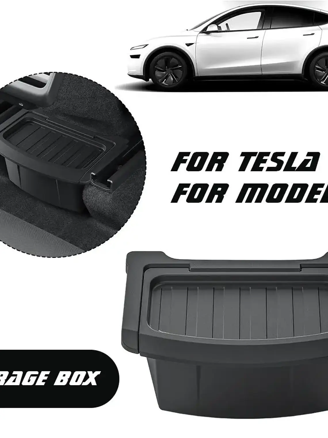 TPE Rear Seat Storage Box for Tesla MODEL Y Juniper Launch 14