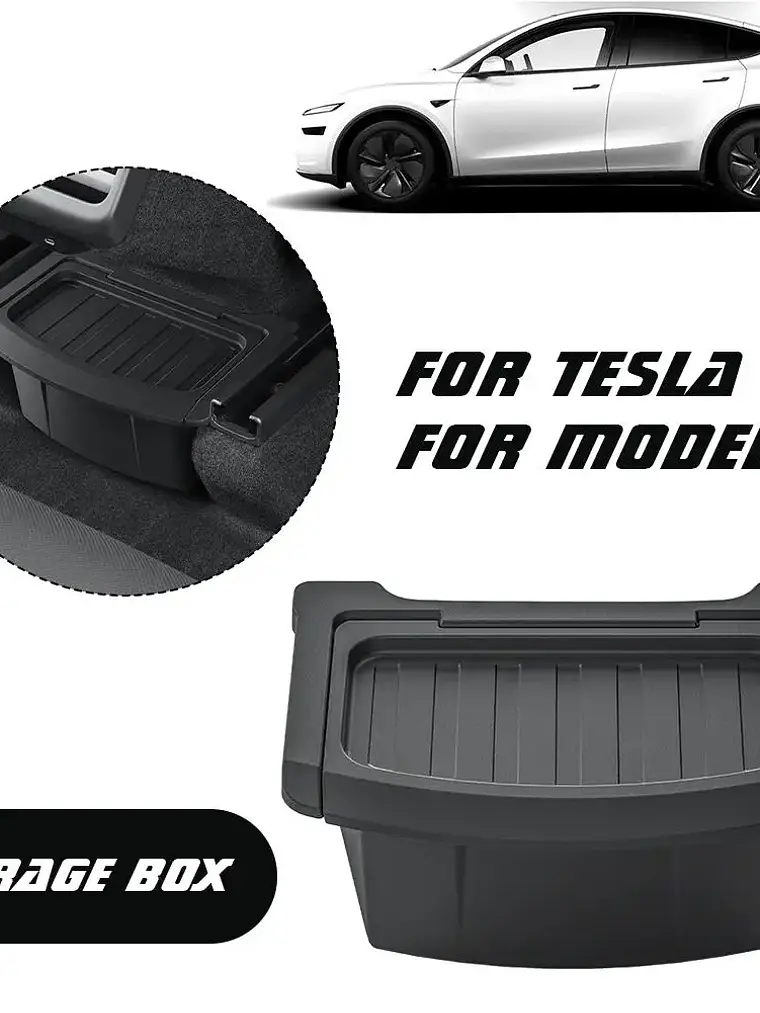 TPE Rear Seat Storage Box for Tesla MODEL Y Juniper Launch 14