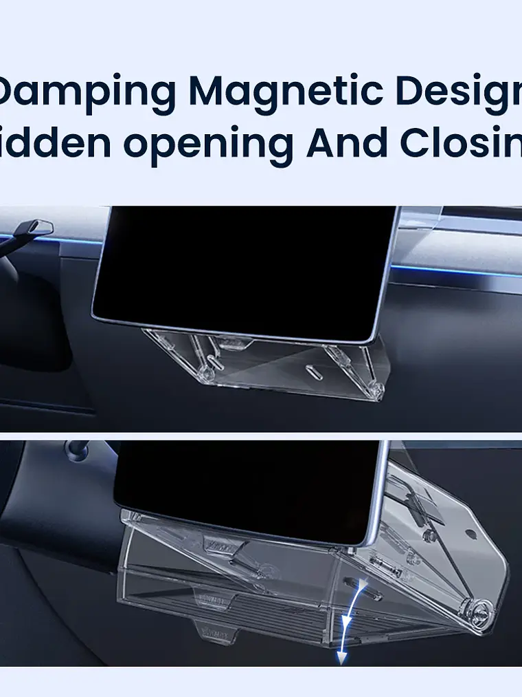 Tesla  Magnetic Under Screen Hidden Storage Box  3