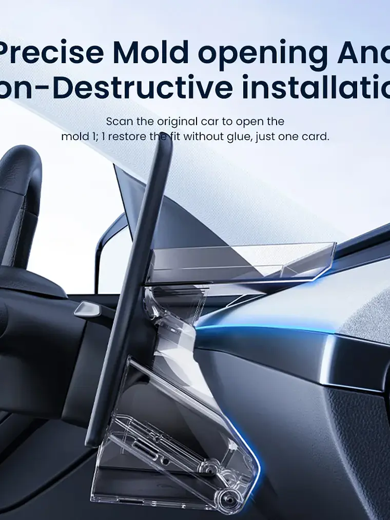 Tesla  Magnetic Under Screen Hidden Storage Box  7