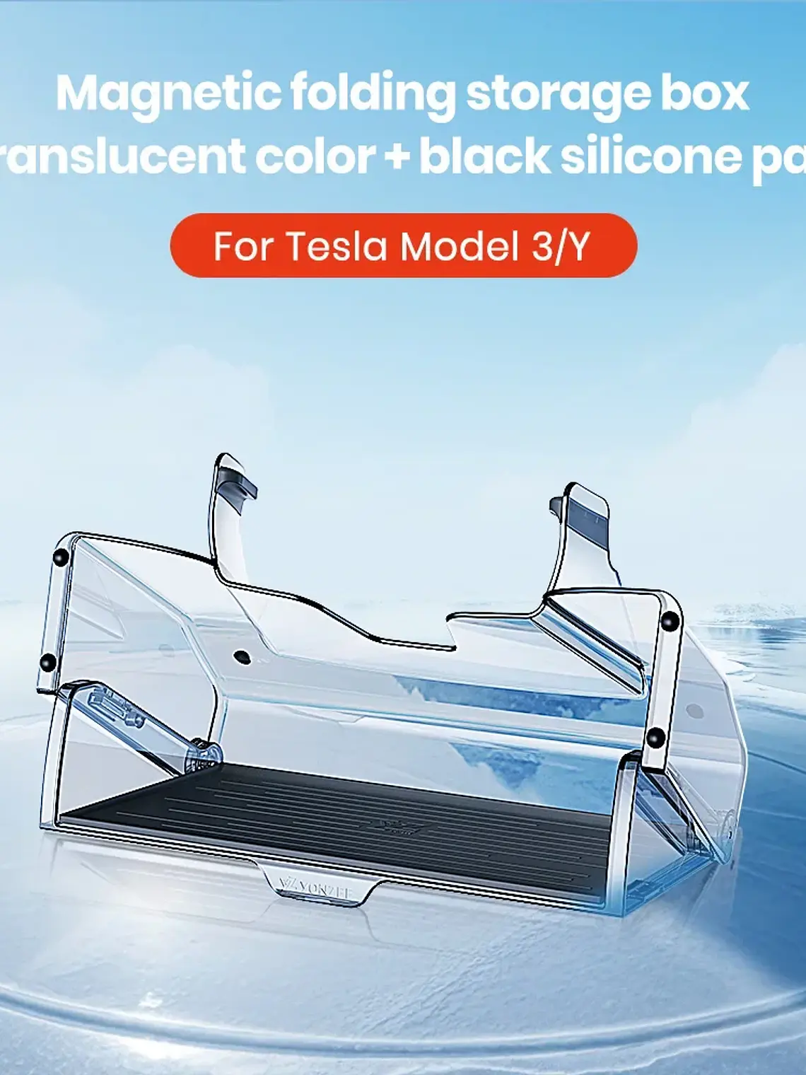 Tesla  Magnetic Under Screen Hidden Storage Box  9