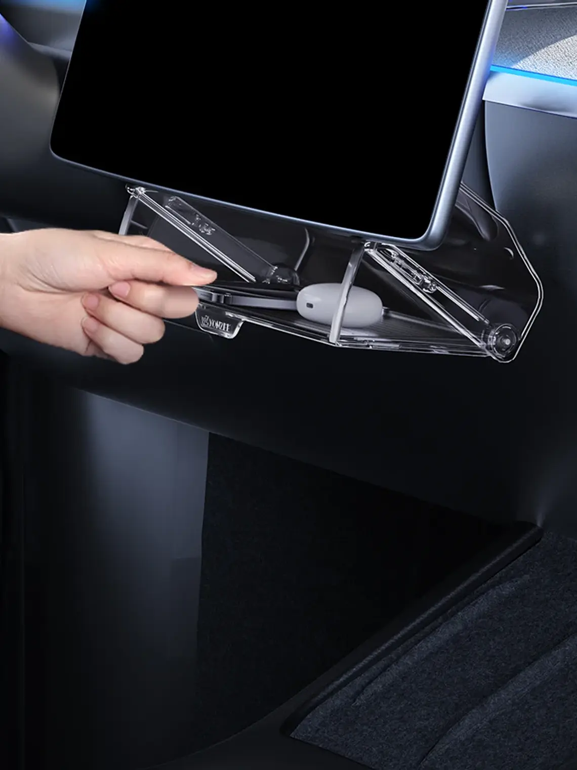 Tesla  Magnetic Under Screen Hidden Storage Box  16