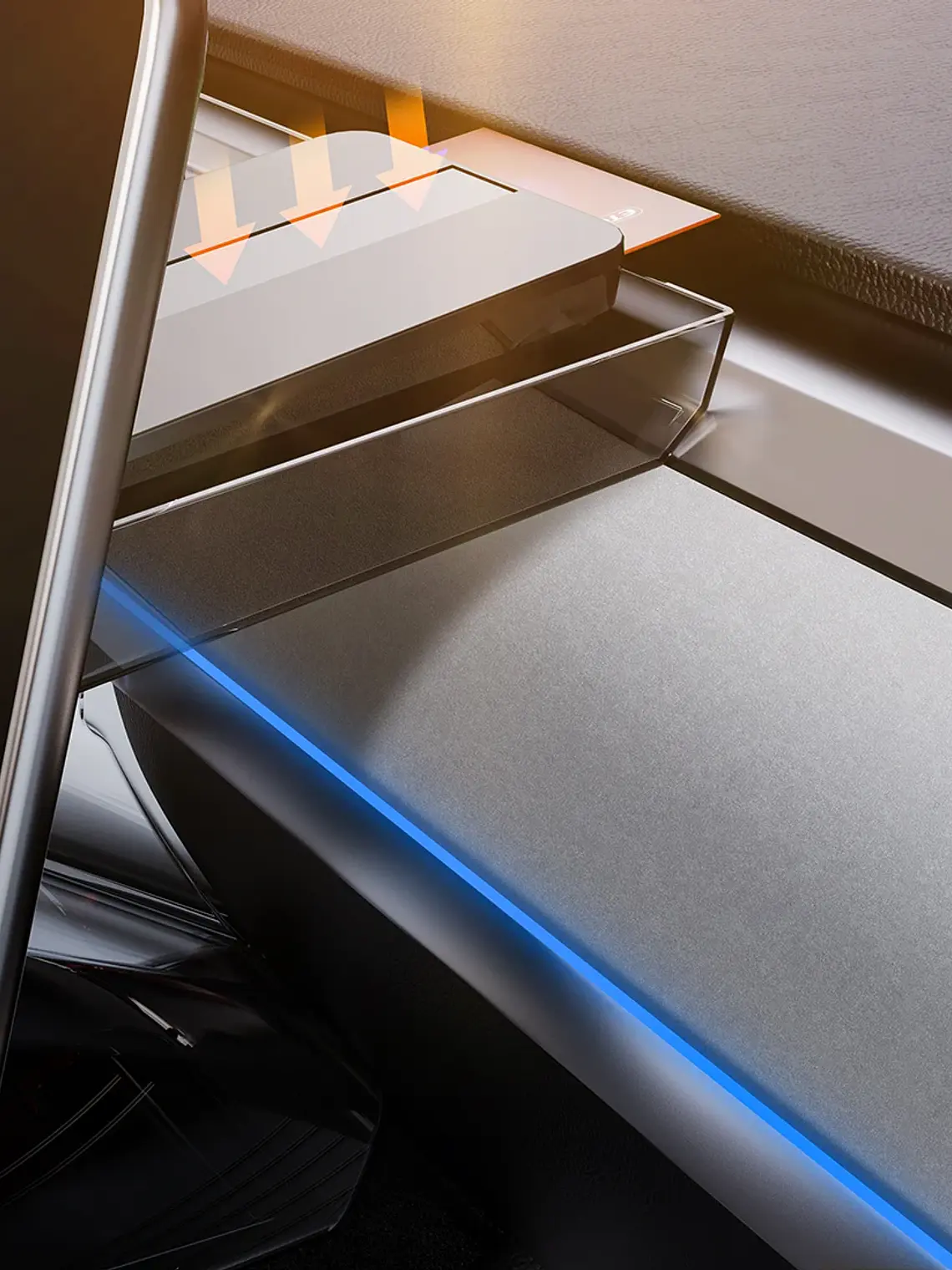 Tesla  Magnetic Under Screen Hidden Storage Box  20