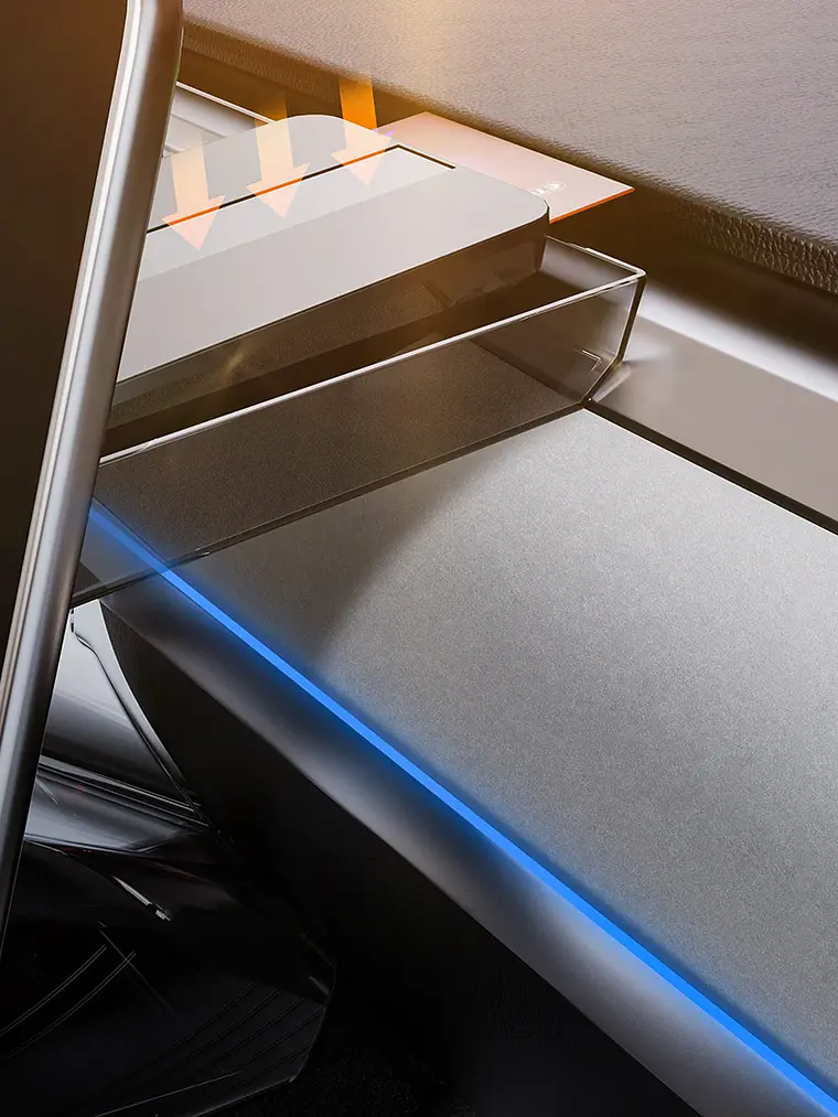 Tesla  Magnetic Under Screen Hidden Storage Box  20