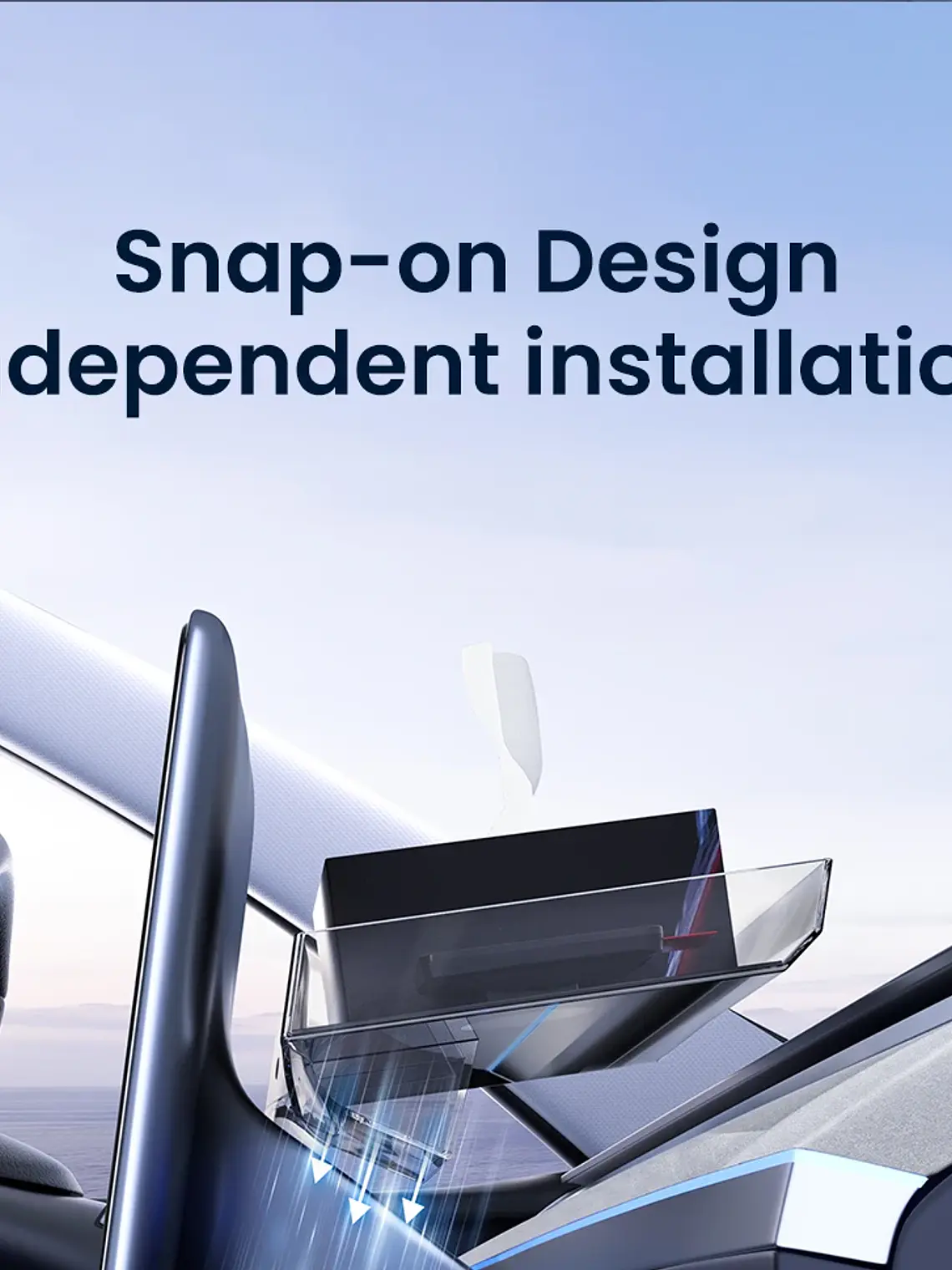 Tesla  Magnetic Under Screen Hidden Storage Box  29