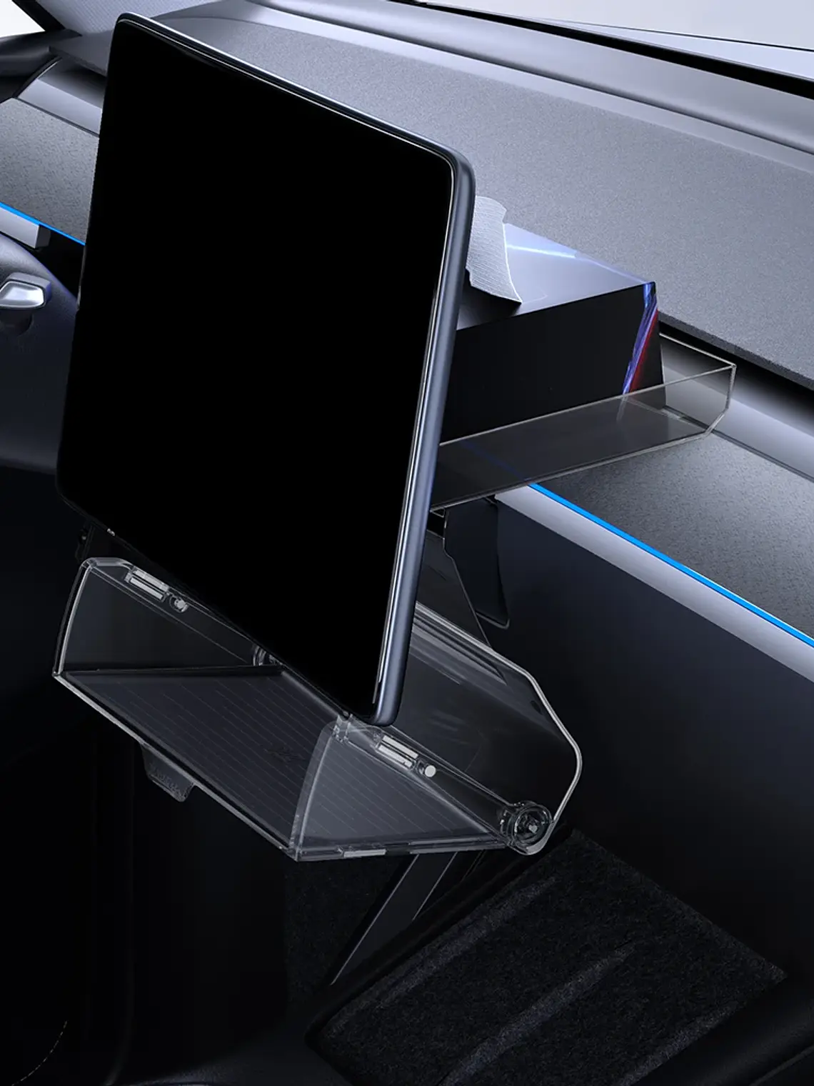 Tesla  Magnetic Under Screen Hidden Storage Box  35