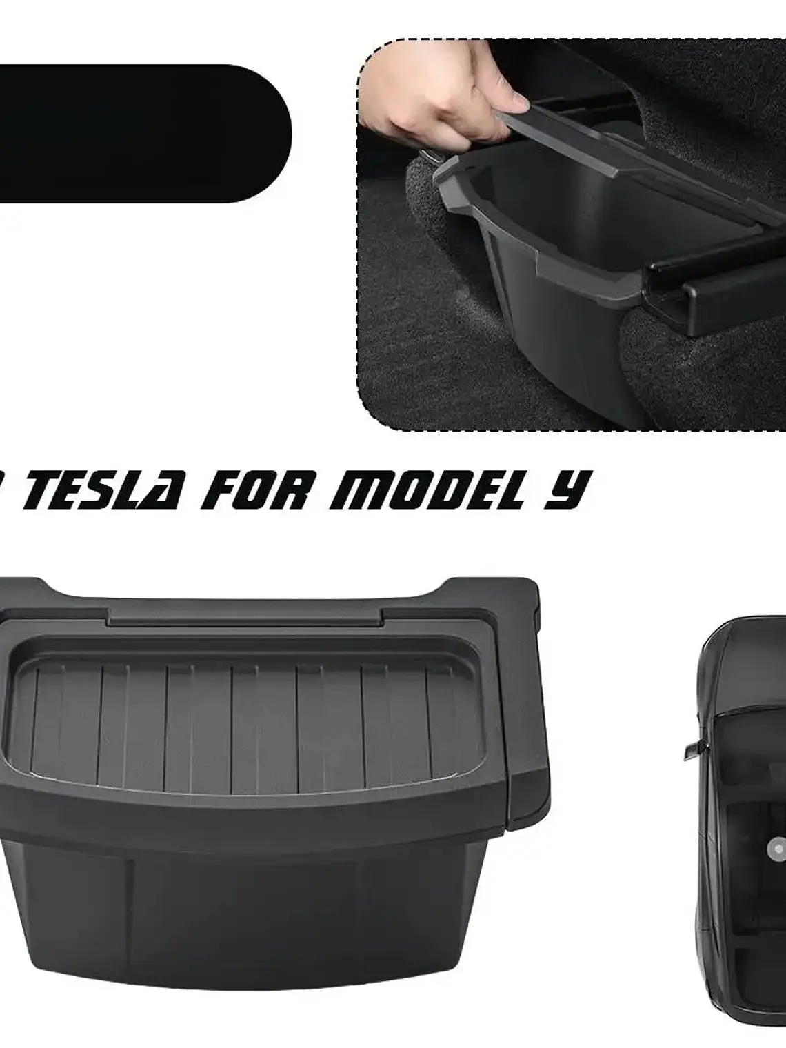 TPE Rear Seat Storage Box for Tesla MODEL Y Juniper Launch 3