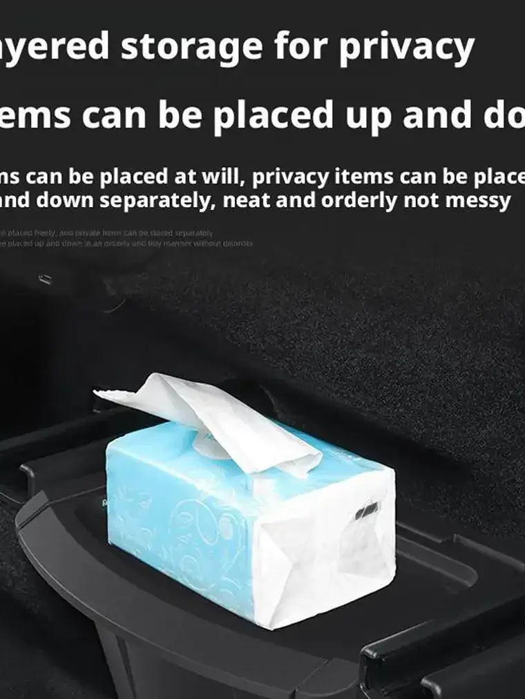 TPE Rear Seat Storage Box for Tesla MODEL Y Juniper Launch 5