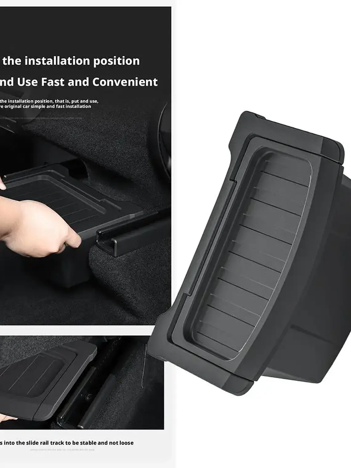 TPE Rear Seat Storage Box for Tesla MODEL Y Juniper Launch 11