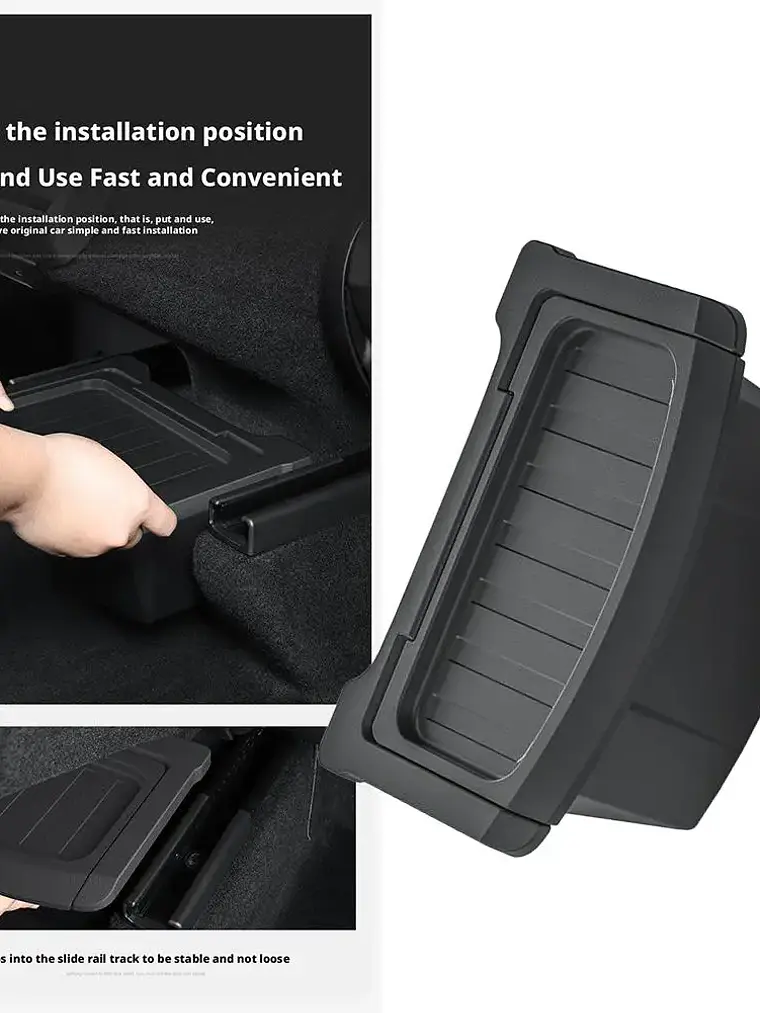 TPE Rear Seat Storage Box for Tesla MODEL Y Juniper Launch 11