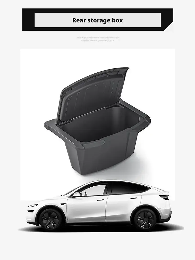 TPE Rear Seat Storage Box for Tesla MODEL Y Juniper Launch 16