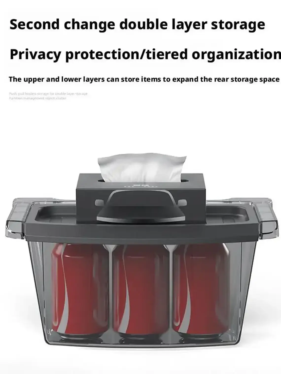 TPE Rear Seat Storage Box for Tesla MODEL Y Juniper Launch 18