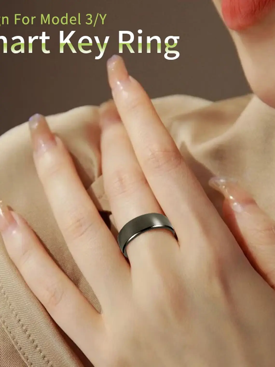 Tesla Model 3 / Y smart key ring(Made with chips removed from the original official card) 3