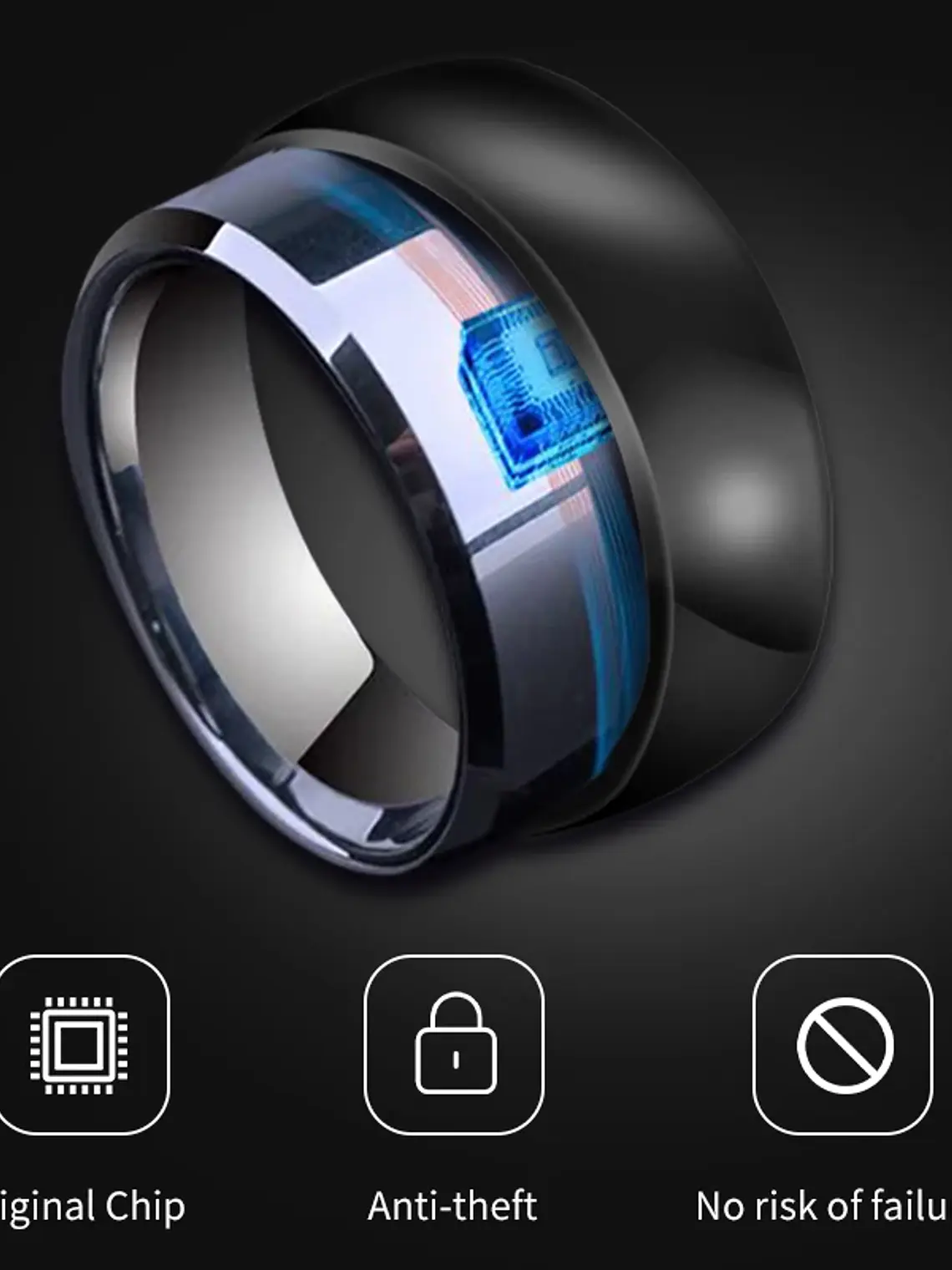 Tesla Model 3 / Y smart key ring(Made with chips removed from the original official card) 4