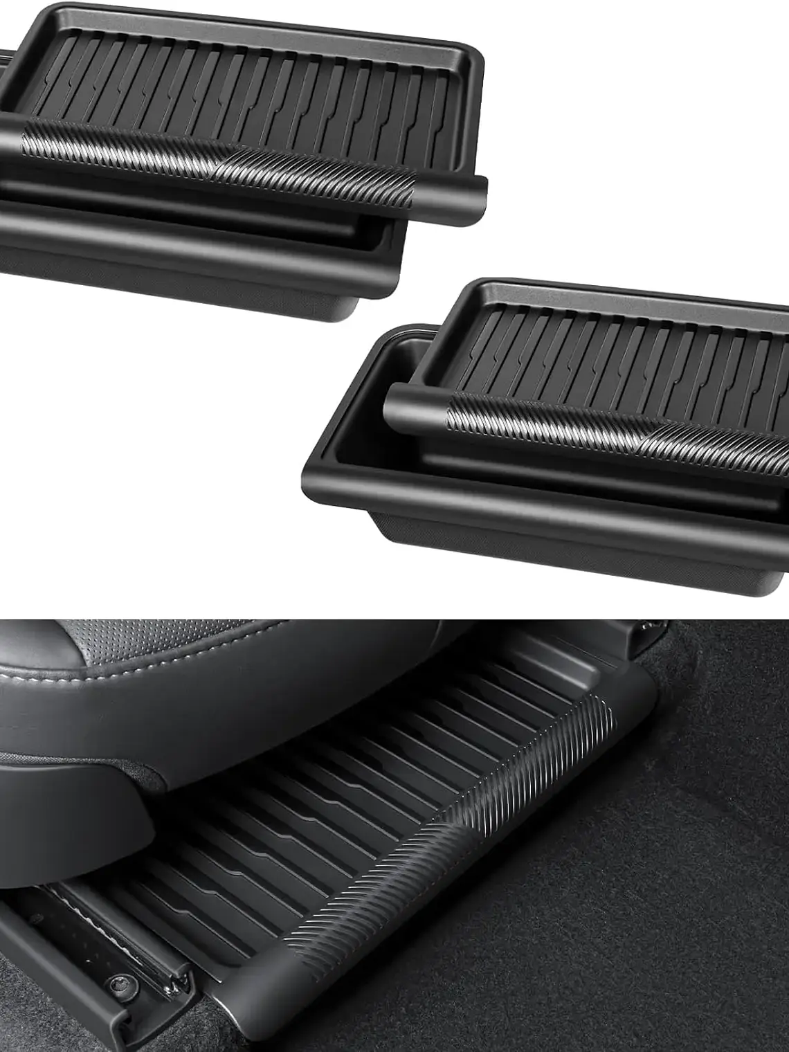 2PCS Under Seat Storage Box for Tesla Model Y Juniper 1