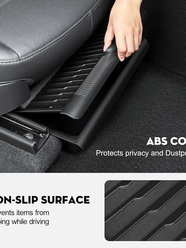2PCS Under Seat Storage Box for Tesla Model Y Juniper 5