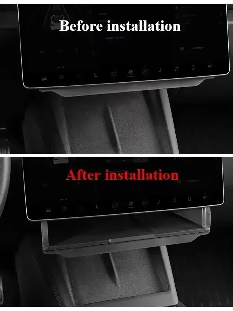 Tesla Central Control Screen Storage Box Car 5