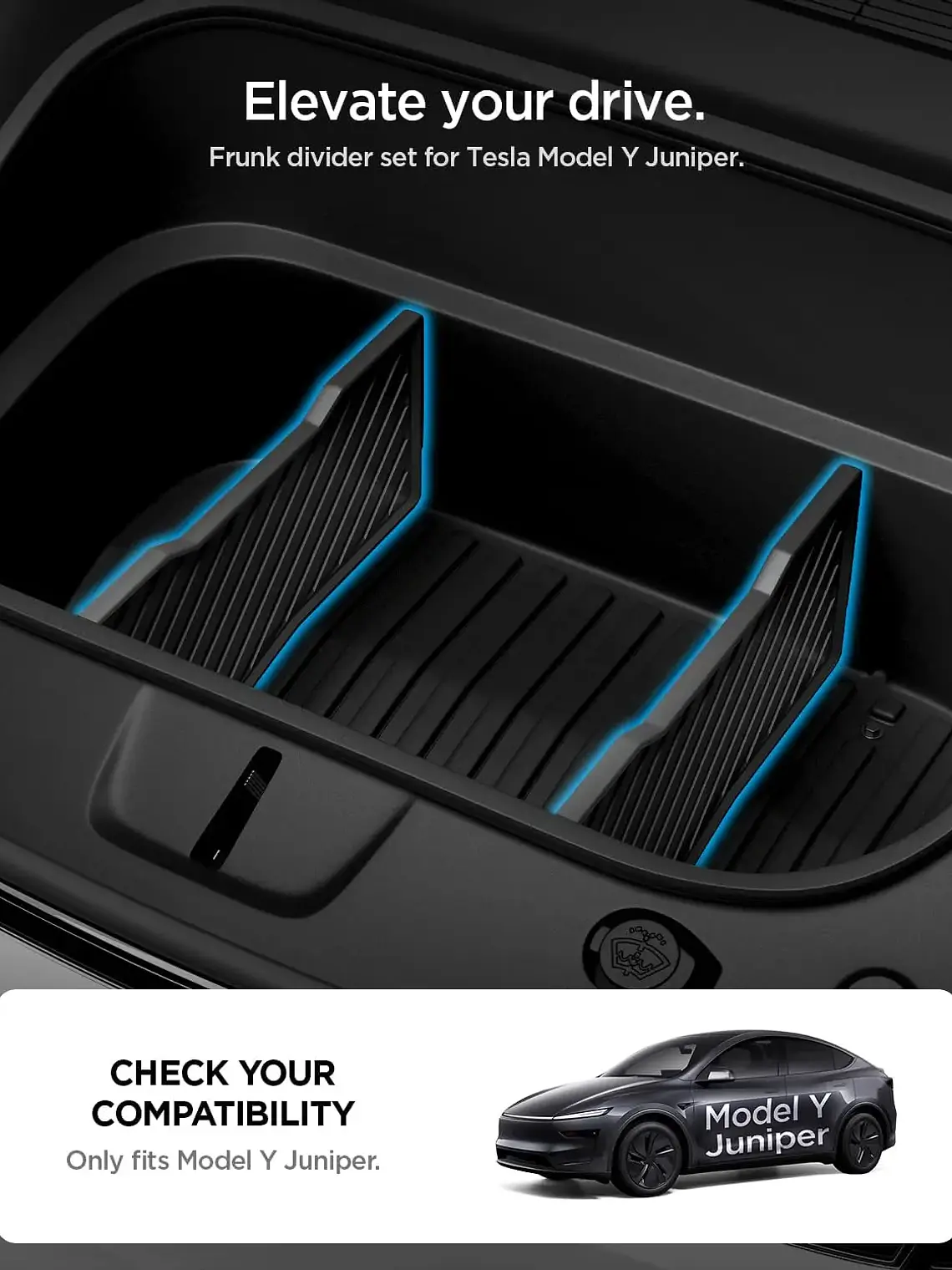 Tesla Model Y Front Trunk Organizer Set 3