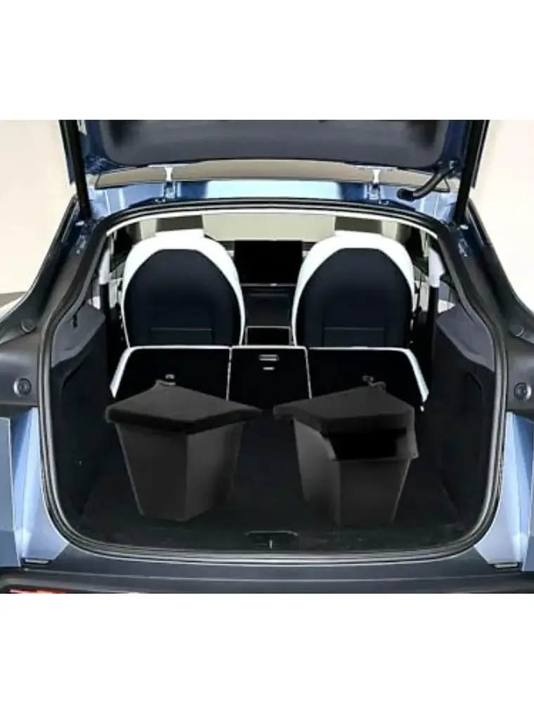 Tesla Model Y Juniper Rear Trunk Storage Bins with Cover 1
