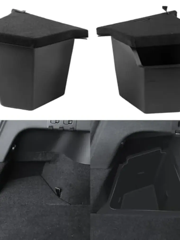 Tesla Model Y Juniper Rear Trunk Storage Bins with Cover 2