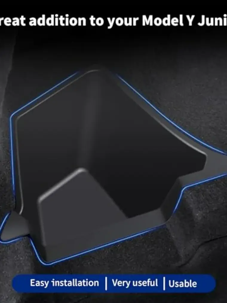 Tesla Model Y Juniper Rear Trunk Storage Bins with Cover 6