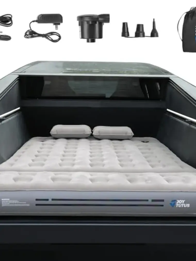 Truck Bed Air Mattress with 2 Pillows for Cybertruck  1