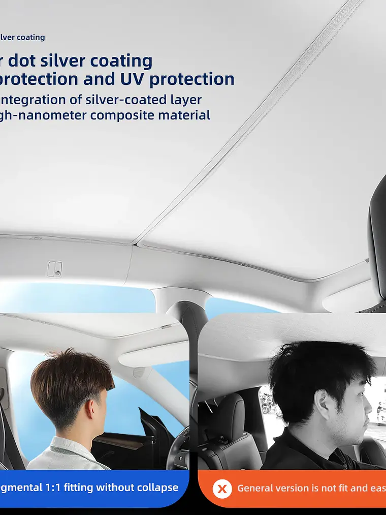 Tesla Model Y Launch 2025 Car Skylight Sunshade Net 9