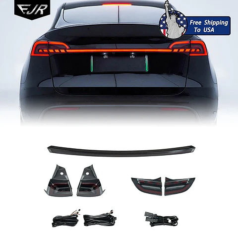 EJR Car Lights For Tesla Model 3 Y 2019-2023 LED 