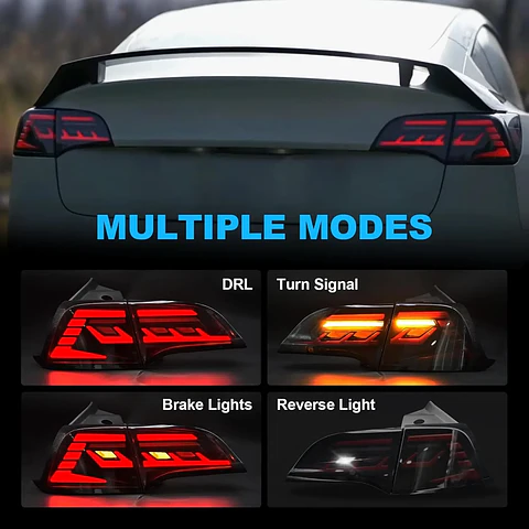 LED Tesla Model 3 / Y Sequential Starting Animated Tail Light Assembly