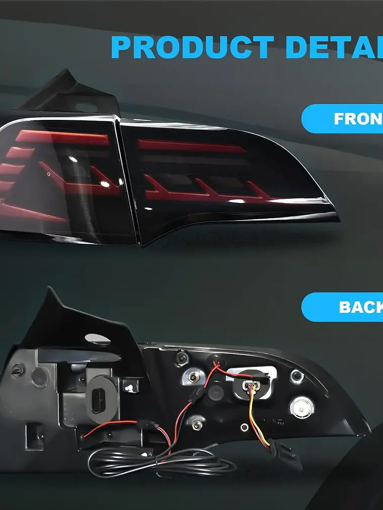 LED Tesla Model 3 / Y Sequential Starting Animated Tail Light Assembly 5