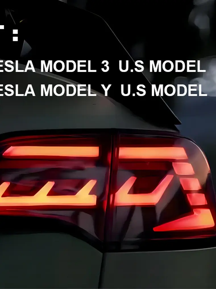 LED Tesla Model 3 / Y Sequential Starting Animated Tail Light Assembly 8