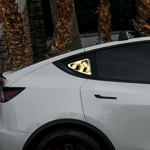 Tesla Model 3 Y 2020-2024 Rear Window Triangle LED Ambient Light Strip