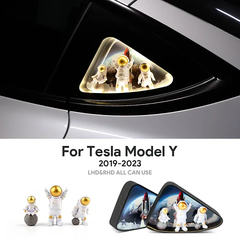 Tesla Model 3 Y 2020-2024 Rear Window Triangle LED Ambient Light Strip