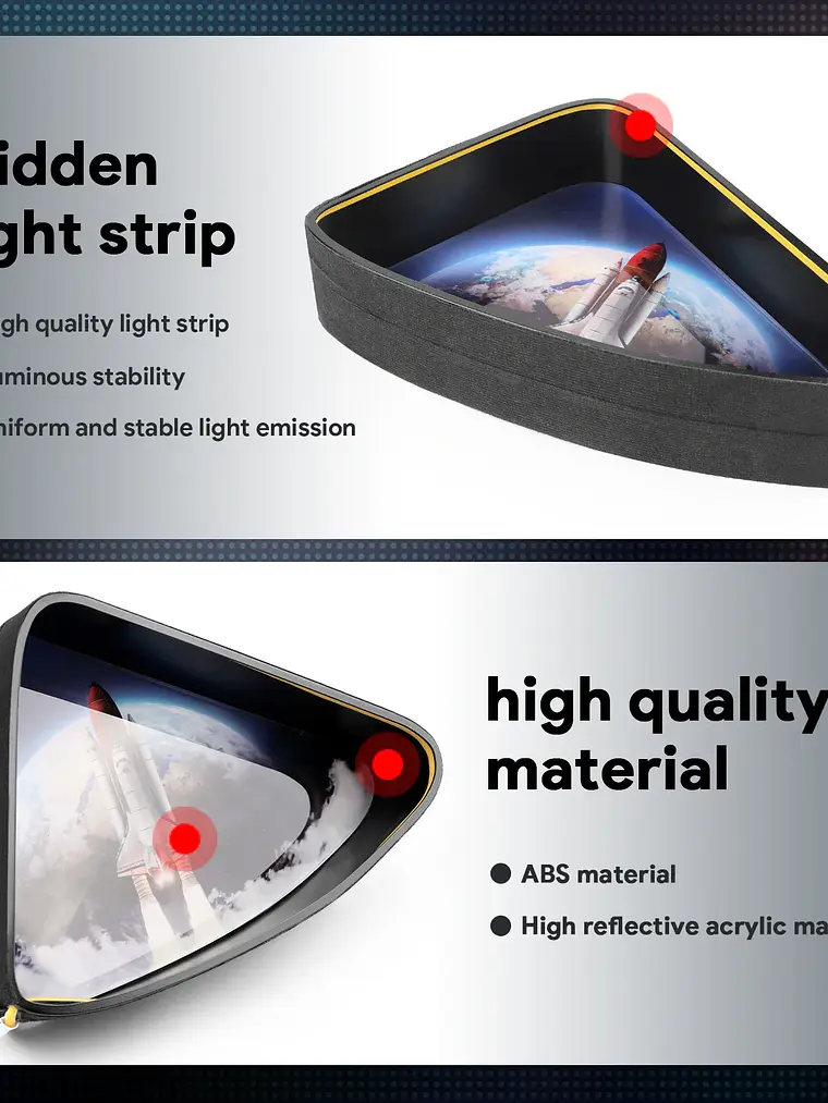 Tesla Model 3 Y 2020-2024 Rear Window Triangle LED Ambient Light Strip 6