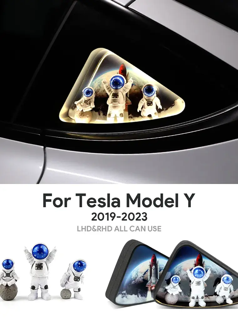 Tesla Model 3 Y 2020-2024 Rear Window Triangle LED Ambient Light Strip 8