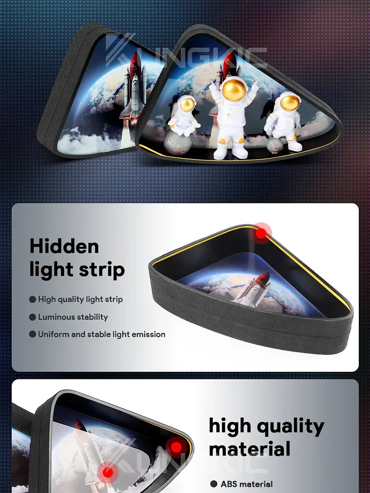 Tesla Model 3 Y 2020-2024 Rear Window Triangle LED Ambient Light Strip 12