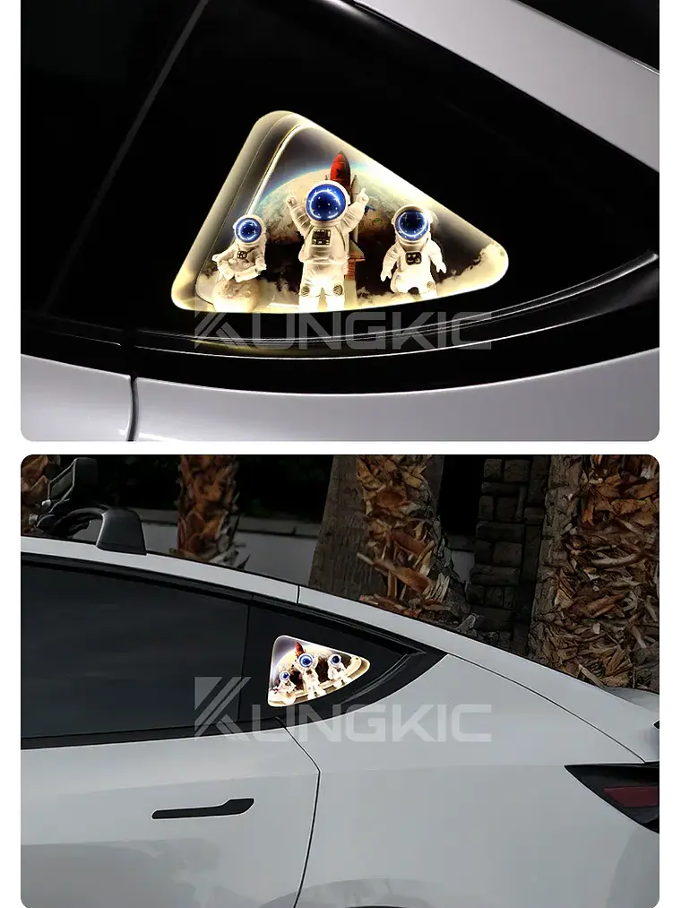 Tesla Model 3 Y 2020-2024 Rear Window Triangle LED Ambient Light Strip 18