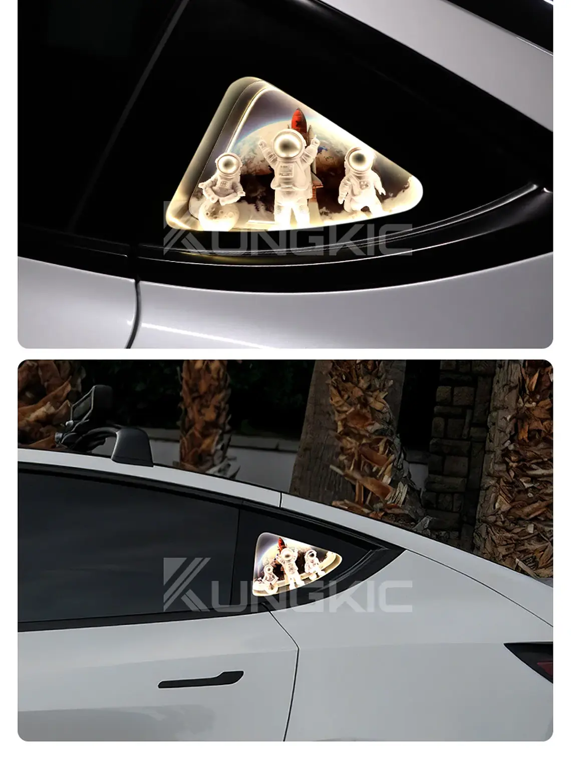 Tesla Model 3 Y 2020-2024 Rear Window Triangle LED Ambient Light Strip 20