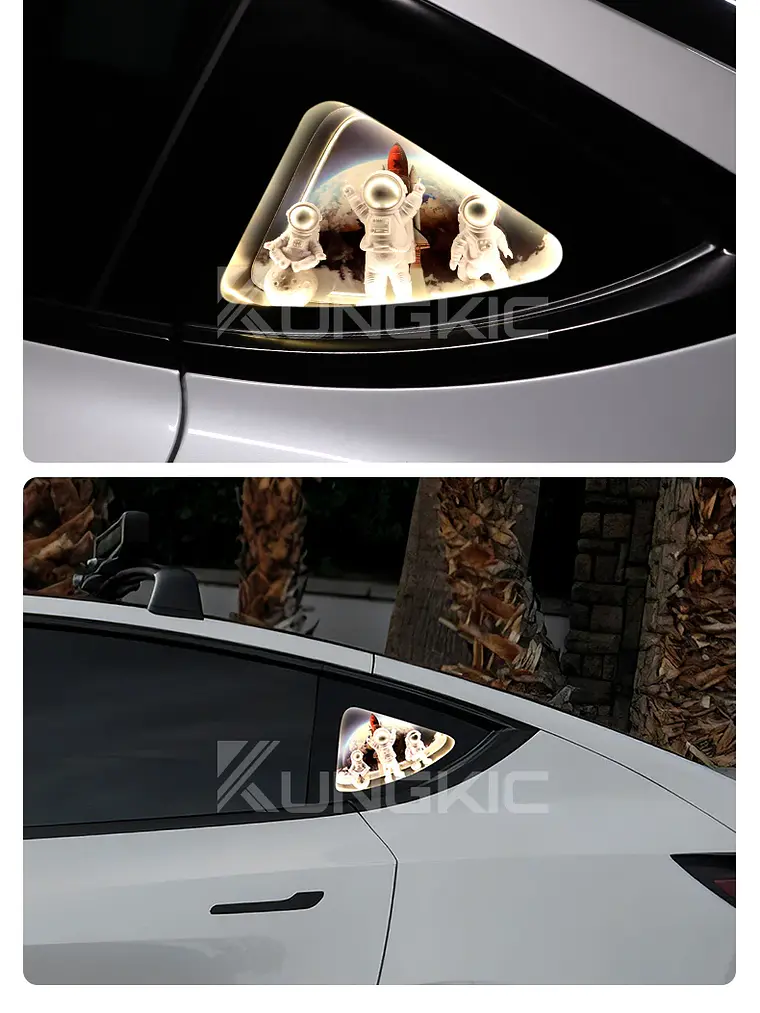 Tesla Model 3 Y 2020-2024 Rear Window Triangle LED Ambient Light Strip 20