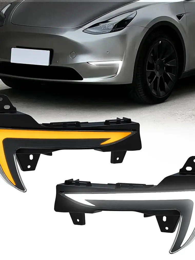 LED DRL Lights for Tesla Model Y 2021-2024 Startup Animation 1