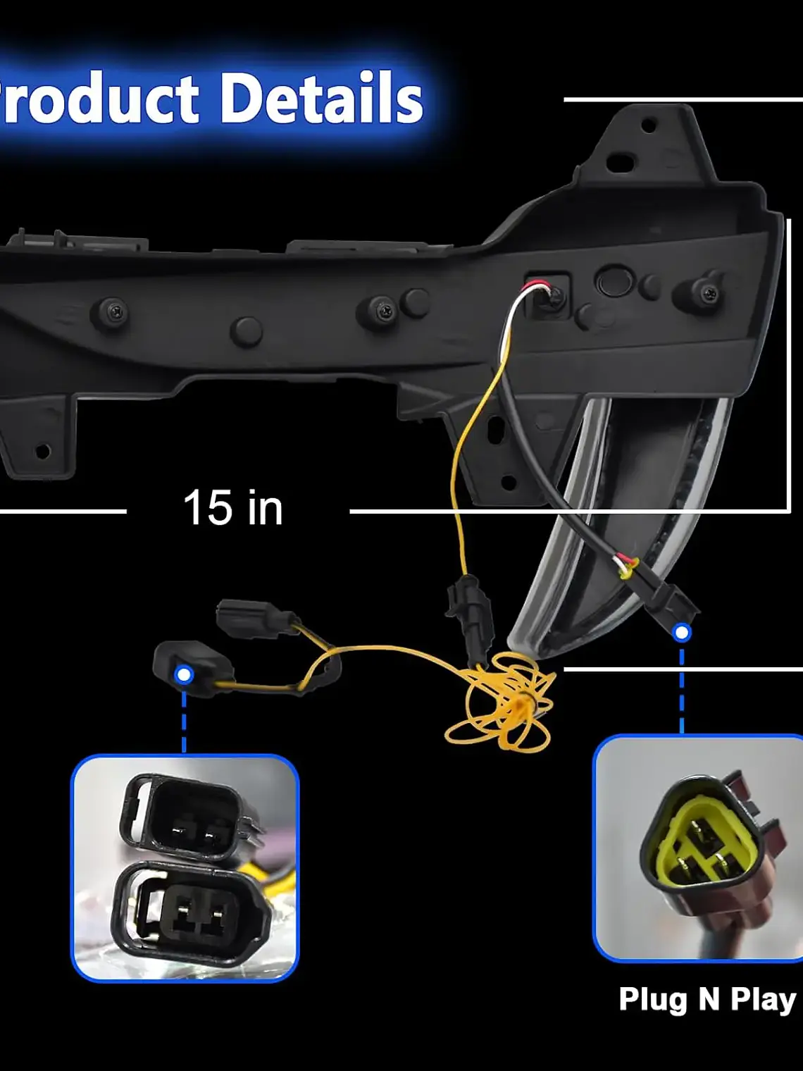 LED DRL Lights for Tesla Model Y 2021-2024 Startup Animation 6