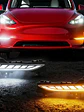 LED Daytime Running Lights For Tesla Model 3 DRL Amber Turn Signal - thumbnail 1