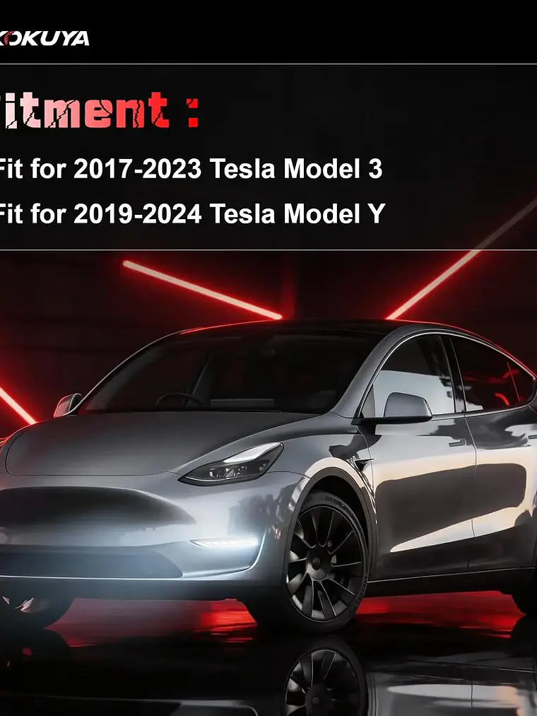 LED Daytime Running Lights For Tesla Model 3 DRL Amber Turn Signal 3