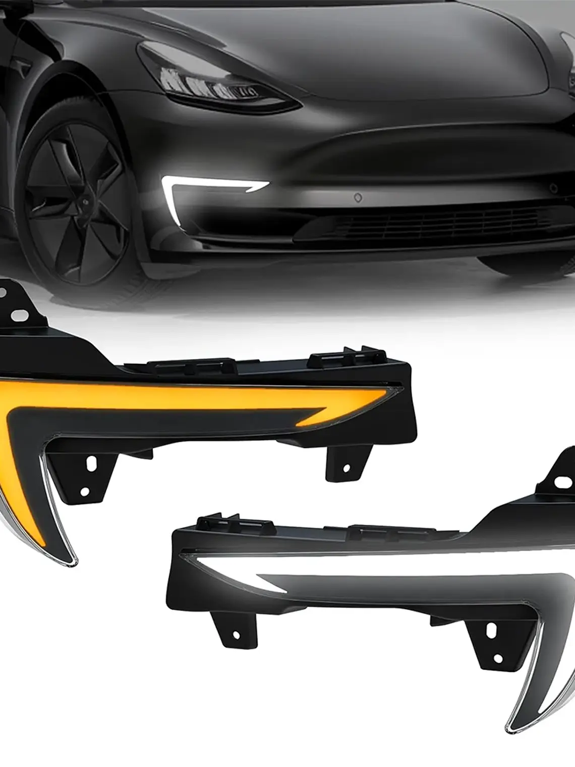 LED DRL Light for Tesla Model 3 2018 - 2024 Start-Up Animation Daytime Running Lights 1